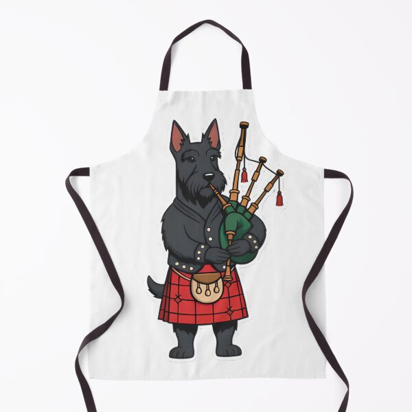 Item preview, Tartan Terrier Bagpiper Illustration designed and sold by SunkenCost.