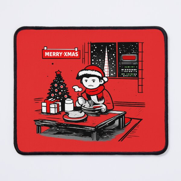 Item preview, Merry Xmas Alone at Home Japanese Doodle Christmas Illustration designed and sold by Drawian Studio.