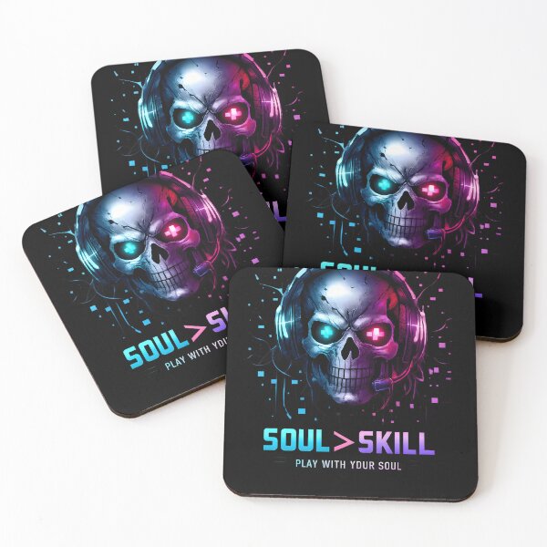 Item preview, Soul of the Game – Neon Gamer Skull Design designed and sold by SoulenCify.
