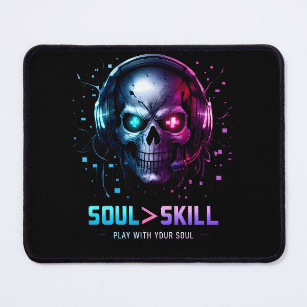 Item preview, Soul of the Game – Neon Gamer Skull Design designed and sold by SoulenCify.