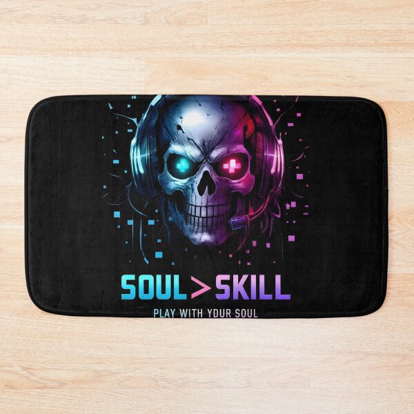 Item preview, Soul of the Game – Neon Gamer Skull Design designed and sold by SoulenCify.