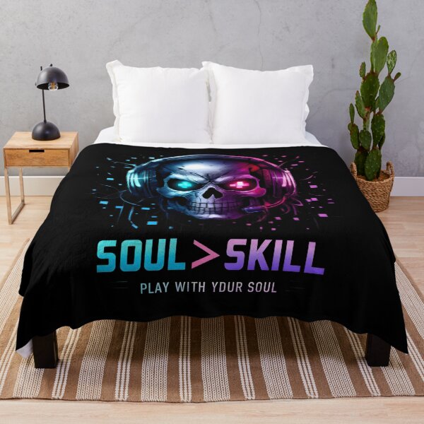 Item preview, Soul of the Game – Neon Gamer Skull Design designed and sold by SoulenCify.