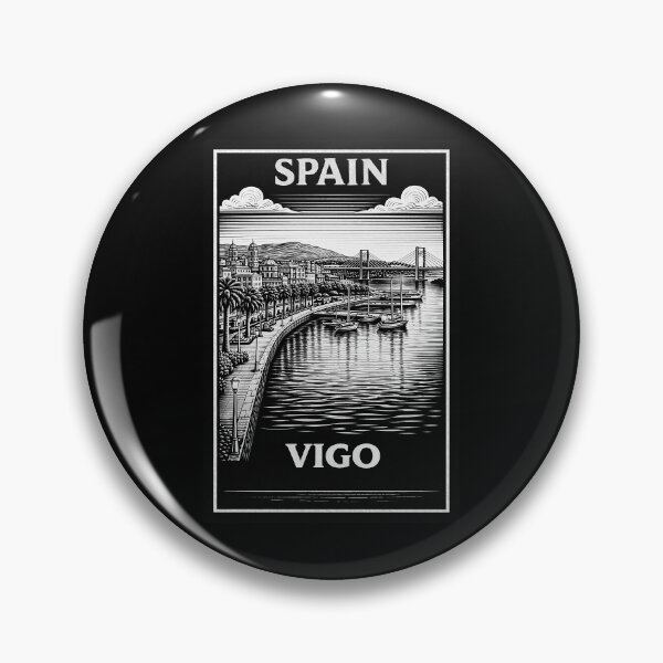 Item preview, Vigo Spain Linocut Style  designed and sold by Thistle-TShop.