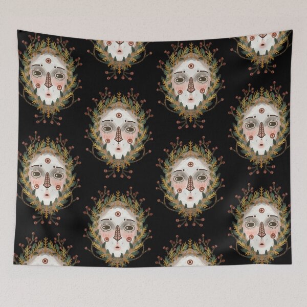 Item preview, Mask symbol, Slavic symbols, rituals and customs, folklore designed and sold by Dormitria.