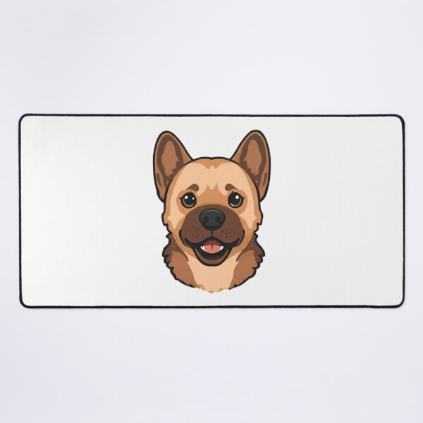 Artikelvorschau, Niedliches Gesicht eines Deutschen Schäferhundes entworfen und verkauft von Bright Vibe Designs.