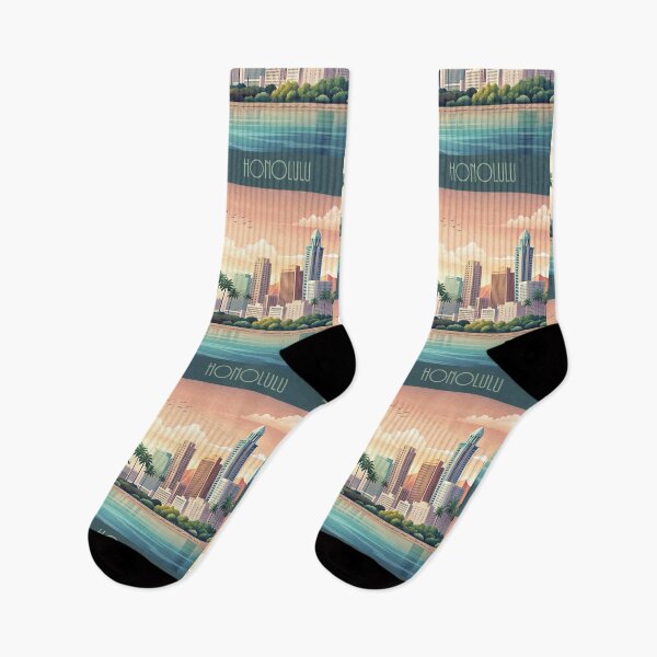 Item preview, Minimalist skyline of Honolulu designed and sold by paulrommer.