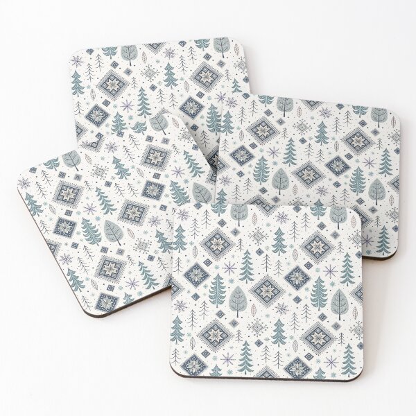 Item preview, Nordic Geometric Fillers | Winter Folk Art designed and sold by Shuga-Design.
