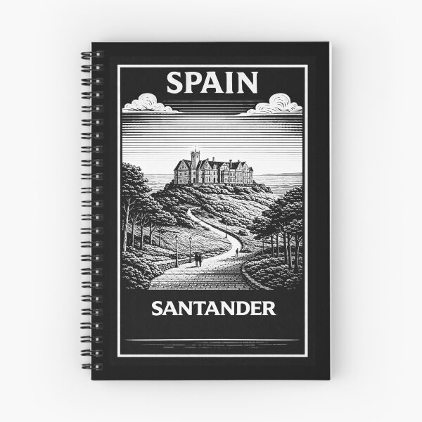 Item preview, Santander Spain Linocut Style  designed and sold by Thistle-TShop.