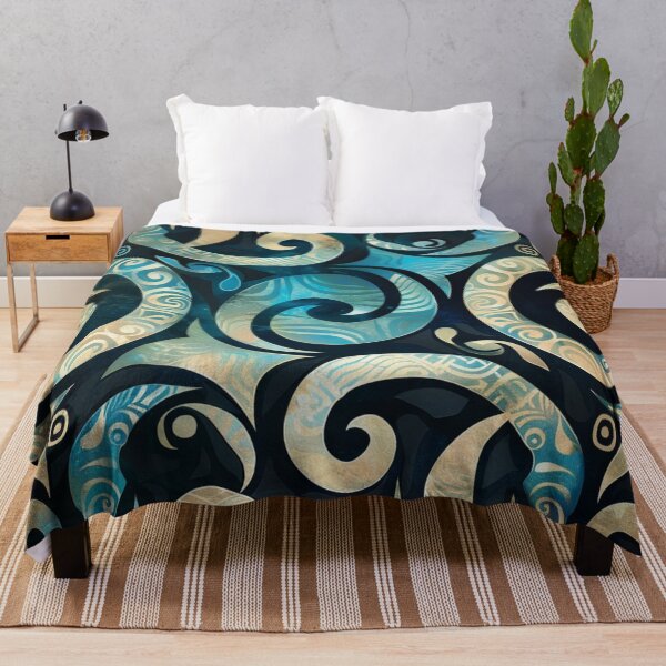 Item preview, Zealand Māori Paua Pattern Koru Design 692 designed and sold by GrinGalore.
