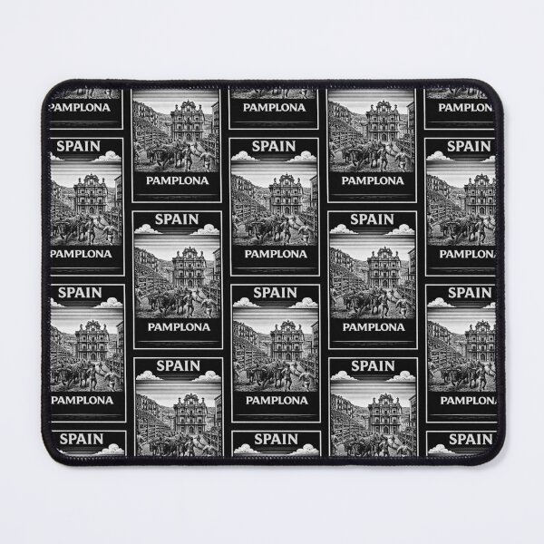 Item preview, Pamplona Spain Linocut Style  designed and sold by Thistle-TShop.