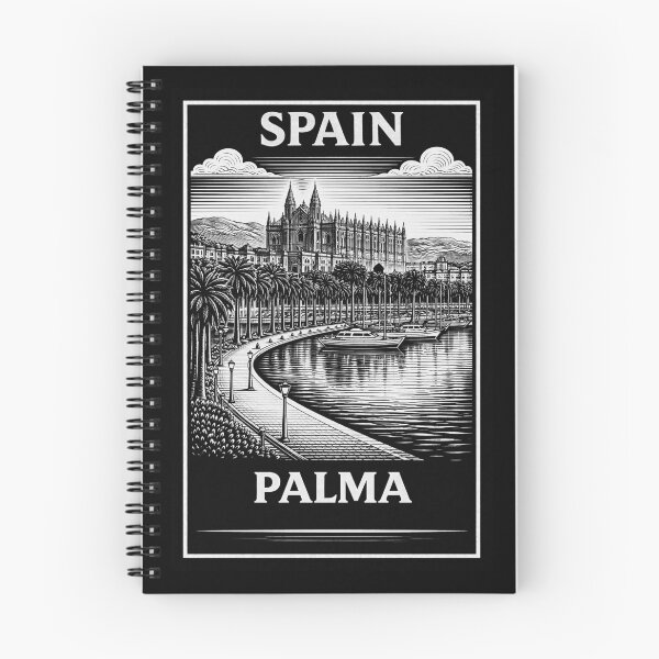 Item preview, Palma Spain Linocut Style  designed and sold by Thistle-TShop.