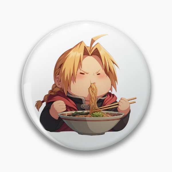 Item preview, Edward Elric Fullmetal Alchemist Ramen Kawaii Anime Chibi Blonde Hair Bowl designed and sold by Raslbazola.