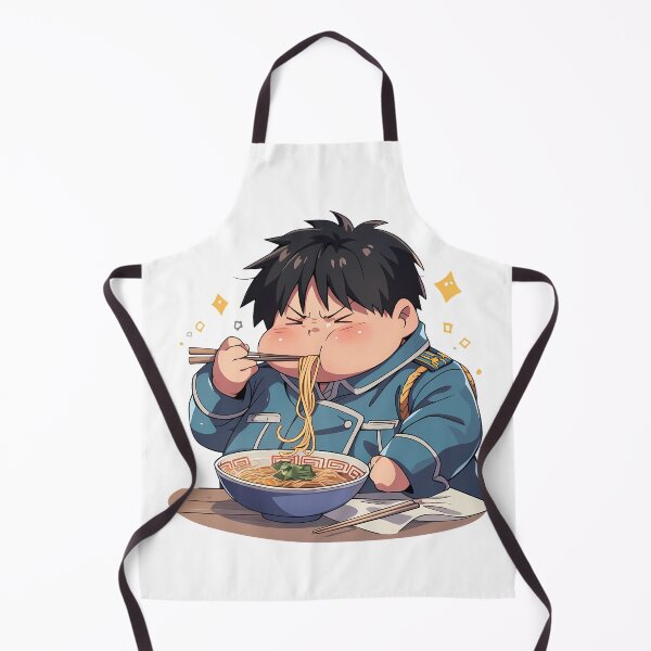Item preview, Roy Mustang Fullmetal Alchemist Ramen Kawaii Anime Chibi Blue Uniform Bowl designed and sold by Raslbazola.