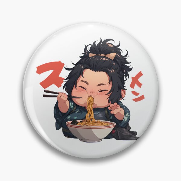 Item preview, Anime Fuu Samurai Champloo Ramen Kawaii Anime Chibi Dark Hair Cute Bowl designed and sold by Raslbazola.
