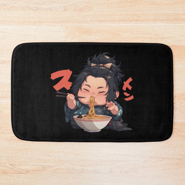 Item preview, Anime Fuu Samurai Champloo Ramen Kawaii Anime Chibi Dark Hair Cute Bowl designed and sold by Raslbazola.