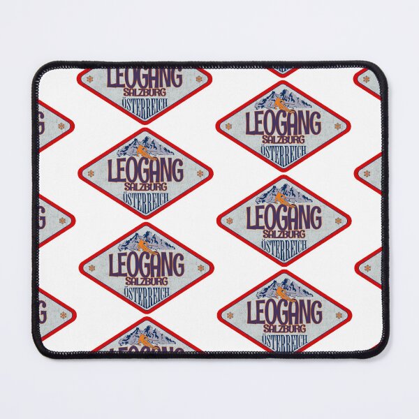 Item preview, Leogang, Salzburg, Osterreich, Austria, Vintage skiing badge design designed and sold by Wanderful-roads.