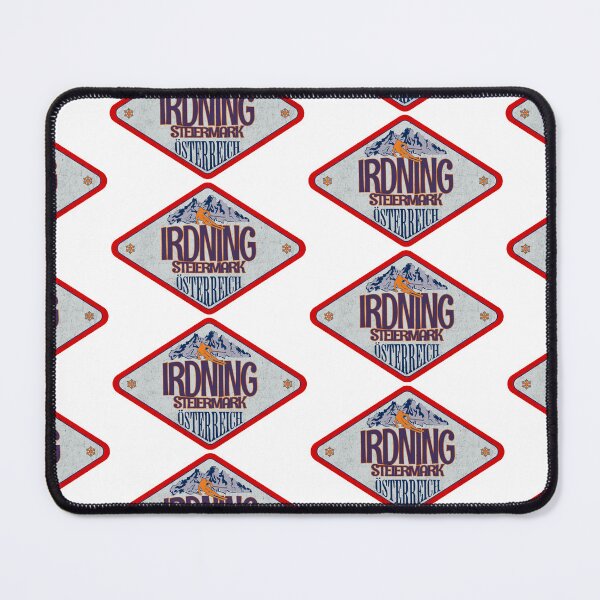 Item preview, Irdning, Steiermark, Osterreich, Austria, Vintage skiing badge design designed and sold by Wanderful-roads.