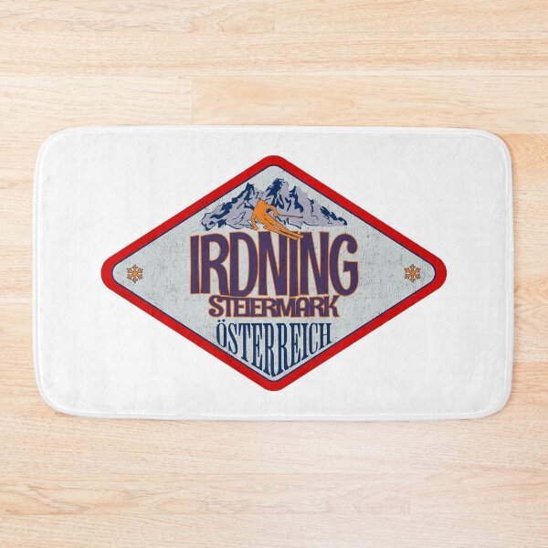 Item preview, Irdning, Steiermark, Osterreich, Austria, Vintage skiing badge design designed and sold by Wanderful-roads.