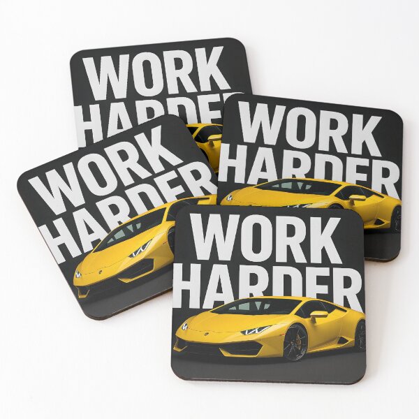 Item preview, Work Harder Lamborghini Wall Art  designed and sold by H A R L E I G H .
