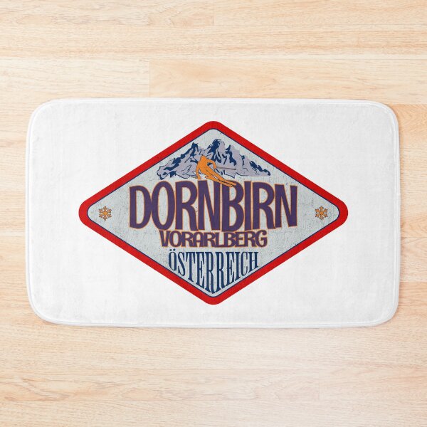 Item preview, Dornbirn, Vorarlberg, Osterreich, Austria, Vintage skiing badge design designed and sold by Wanderful-roads.