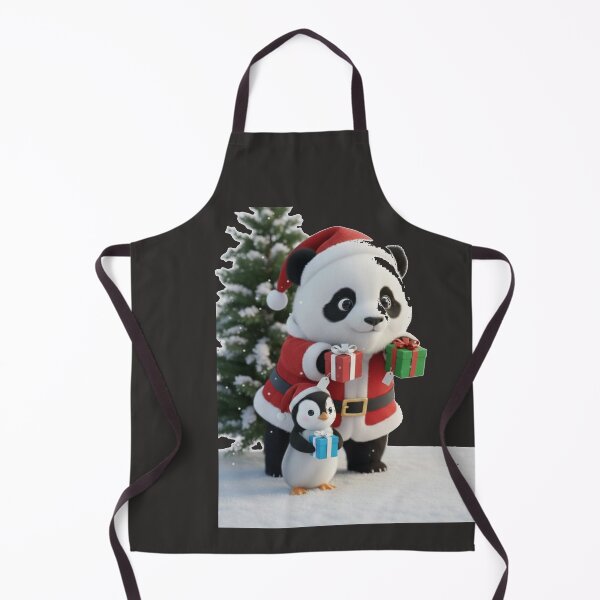 Item preview, Cute Christmas Panda & Penguin – Adorable Holiday Gift Illustration designed and sold by DroolWorthyUS.