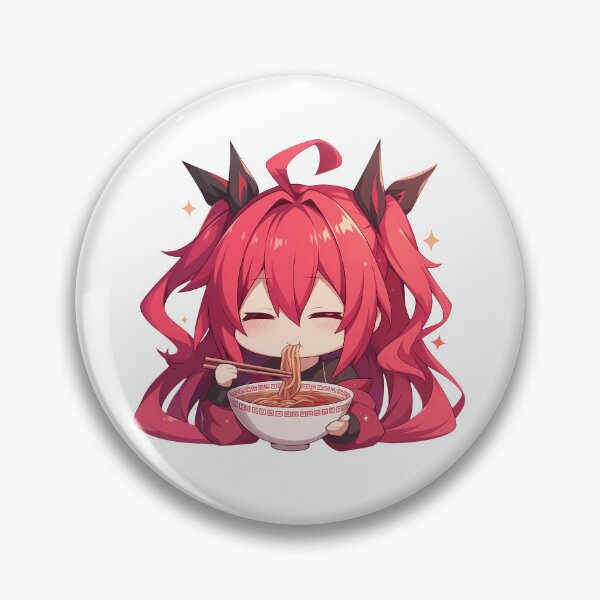 Item preview, Kotori Itsuka Date A Live Ramen Kawaii Anime Chibi Red Hair Cute Bowl designed and sold by Raslbazola.