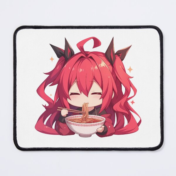 Item preview, Kotori Itsuka Date A Live Ramen Kawaii Anime Chibi Red Hair Cute Bowl designed and sold by Raslbazola.