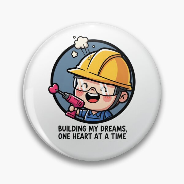 Item preview, Cute Construction Worker Building Dreams designed and sold by Bright Vibe Designs.