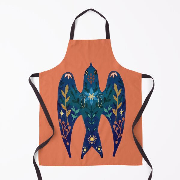 Item preview, Swallow, colorful pattern, bird symbolism, nature, floral patterns designed and sold by Dormitria.