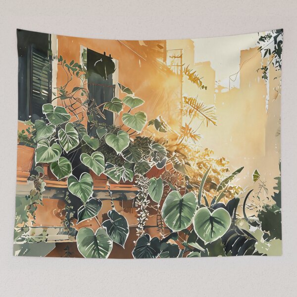 Item preview, Botanical Balcony Bliss designed and sold by ONYX Pixee.