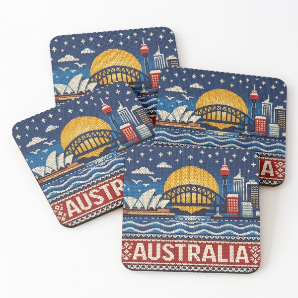 Item preview, Sydney skyline, beautiful knitting pattern Australia designed and sold by Mauswohn.