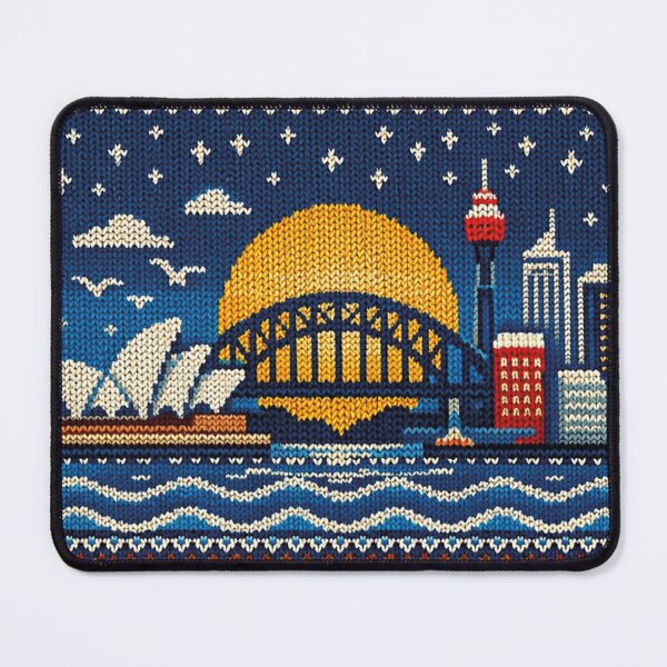 Item preview, Sydney skyline, beautiful knitting pattern Australia designed and sold by Mauswohn.