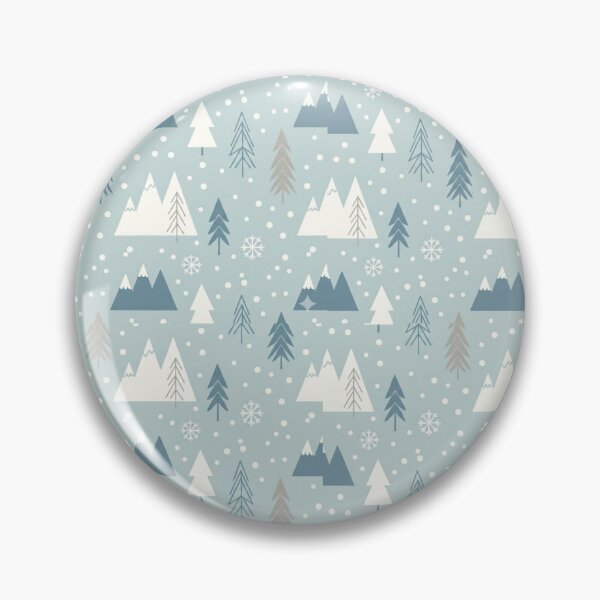 Item preview, Cozy Winter Forest Pattern – Minimal Scandinavian Snowy Mountains designed and sold by Fandom Universe.