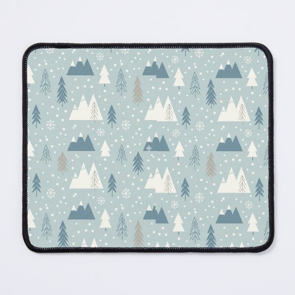 Item preview, Cozy Winter Forest Pattern – Minimal Scandinavian Snowy Mountains designed and sold by Fandom Universe.