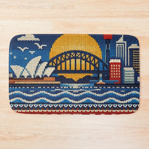 Item preview, Sydney skyline, beautiful knitting pattern Australia designed and sold by Mauswohn.