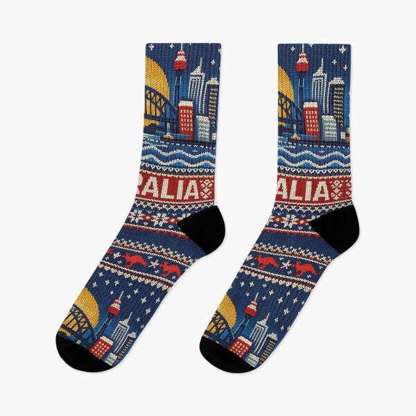 Item preview, Sydney skyline, beautiful knitting pattern Australia designed and sold by Mauswohn.