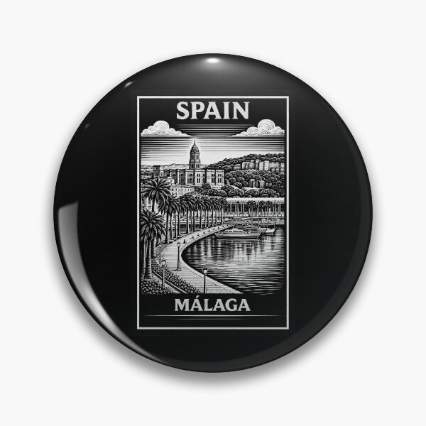 Item preview, Malaga Spain Linocut Style  designed and sold by Thistle-TShop.