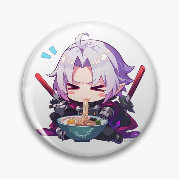 Item preview, Ferid Bathory Seraph Of The End Ramen Kawaii Chibi Silver Hair Anime designed and sold by Raslbazola.