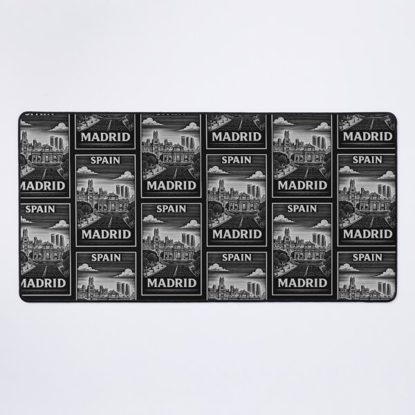Item preview, Madrid Spain Linocut Style  designed and sold by Thistle-TShop.