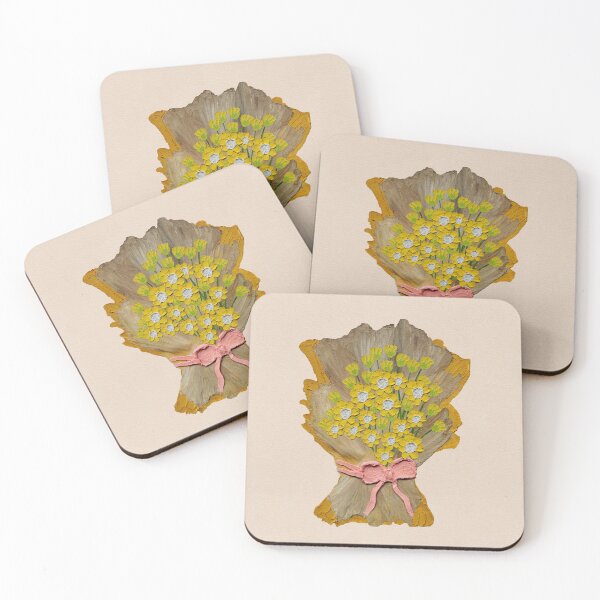 Item preview, Hand Painted Soft Oil Pastel - Yellow Flowers Bouquet designed and sold by Lee Yeng.
