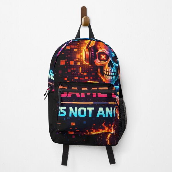 Item preview, Game Over Is Not an Option – Neon Gamer Skull Pixel Art designed and sold by SoulenCify.