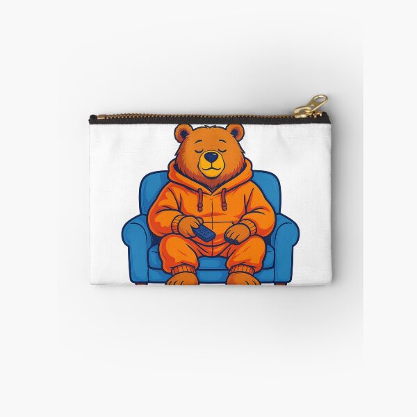 Item preview, Weekend Mode Bear | Cute Chibi Bear in Hoodie on Couch designed and sold by ColorSplash123.