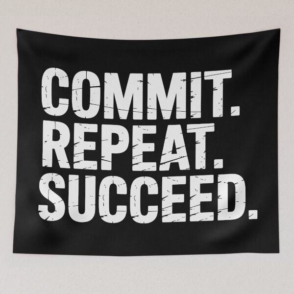 Item preview, Commit Repeat Succeed - Growth Mindset designed and sold by JPees.