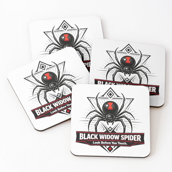 Item preview, Black Widow Spider Warning Emblem designed and sold by WildlifeInc.