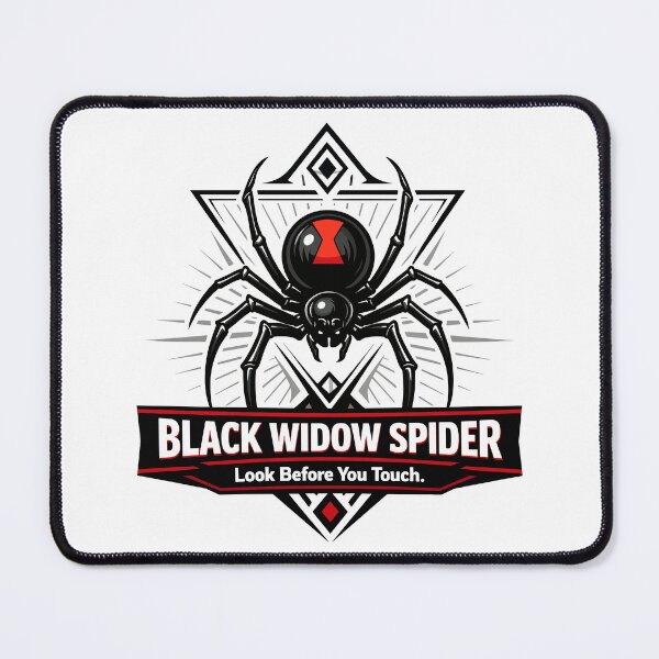 Item preview, Black Widow Spider Warning Emblem designed and sold by WildlifeInc.