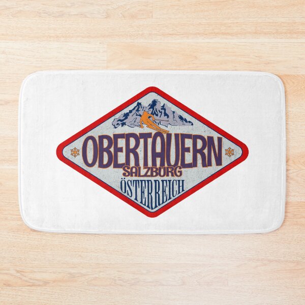 Item preview, Obertauern, Salzburg, Osterreich, Austria, Vintage skiing badge design designed and sold by Wanderful-roads.