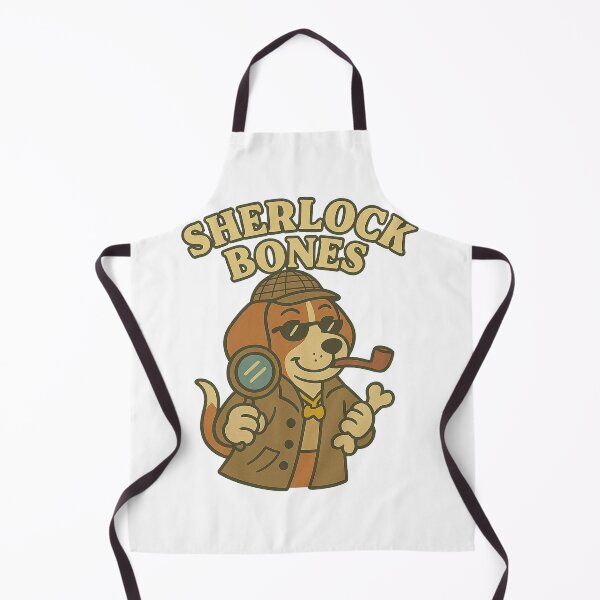 Item preview, Sherlock Bones Funny Dog Detective Pun Design designed and sold by LaughLab Apparel.