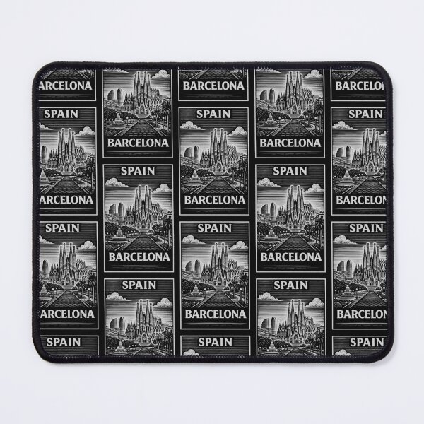 Item preview, Barcelona Spain Linocut Style  designed and sold by Thistle-TShop.