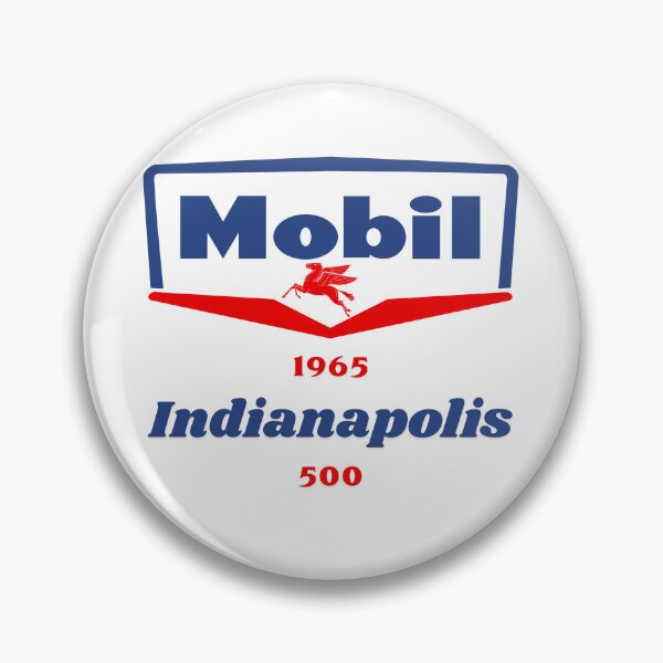 Artikelvorschau, Mobil 1965 Indianapolis 500 Oldtimer-Rennlogo entworfen und verkauft von Fuel-Shirts.
