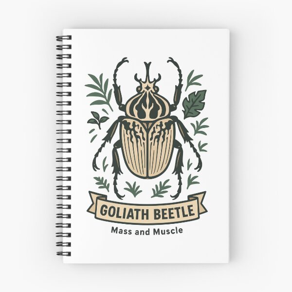 Item preview, Goliath Beetle Illustration – Massive African Beetle Insect Art designed and sold by WildlifeInc.